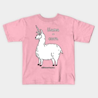 Llamacorn Hot Pink! Kids T-Shirt